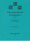 Locatelli, Pietro % Six Sonatas Op 4 V2 (4-6) (performance score) - OB/BSN