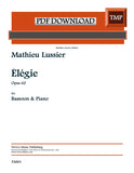 Lussier, Mathieu % Elegie, op. 60 - BSN/PN