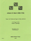 Bach, J.S. % Fugue from "Prelude & Fugue in g minor" BWV 542 (score & parts) - FL/OB/BSN