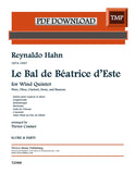 Hahn, Reynaldo % Le Bal de Beatrice d'Este (score & parts) - WW5 (PDF)