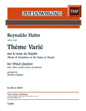 Hahn, Reynaldo % Theme Varie sur le nom de Haydn (score & parts) - WW5 (PDF)