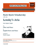 Tchaikovsky, Pyotr Ilyich % Lensky's Aria (Cramer) - OB/PN or EH/PN (PDF)