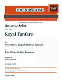 Soler, Antonio % Royal Fanfare (score & parts) - 2OB/EH/BSN or 2OB/2BSN (PDF)