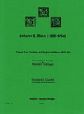 Bach, J.S. % Fugue from "Fantasie & Fugue in a minor" BWV 561 (score & parts - WW4
