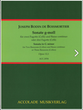 Boismortier, Joseph Bodin de % Sonata in g minor, op. 21, #1 (score & parts) - 2BSN/BC or 3BSN