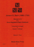 Bach, J.S. % Menuet in G Major - BSN/PN