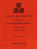 Bach, J.S. % Menuet in G Major - BSN/PN