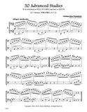 Weissenborn, Julius % 50 Duets on Advanced Studies, vol. 1 (performance score) - 2BSN