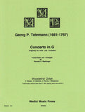 Telemann, Georg Philipp % Concerto in G Major (score & parts) - WW8
