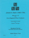 Bach, J.S. % Menuet in G Major (score & parts) - WW5