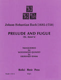 Bach, J.S. % Prelude & Fugue (St. Anne's) (score & parts - WW5