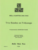 Bartok, Bela % Two Rondos on Folksongs (score & parts) - WW5