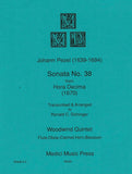 Pezel, Johann Christoph % Sonata #38 (score & parts) - WW5