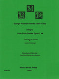 Handel, Georg Friedrich % Allegro from "Flute Sonata Op 1 #4" (score & parts) - WW5