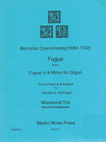 Czernohorsky, Bohuslav % Fugue in a minor (score & parts) - FL/CL/BSN