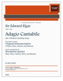 Elgar, Sir Edward % Adagio Cantabile (score & parts) - WW5 or 2FL/OB/CL/BSN