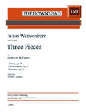 Weissenborn, Julius % Three Pieces: Arioso, Humoresque, & Romance - BSN/PN (PDF)