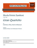 Zamboni, Nicola Petrini % Gran Quartetto (score & parts) - FL/CL/HN/BSN [PDF]