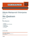 Tchérépnine, Nikolai Nikolayevich % Six Quatours, op. 35 (score & parts)- 4BSN (PDF)