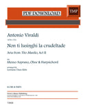 Vivaldi, Antonio % Non ti lusinghi la crudeltade - MEZZO/OB/PN (PDF)