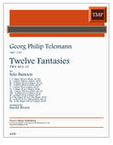 Telemann, Georg Philipp % 12 Fantasies (Wevers) - SOLO BSN
