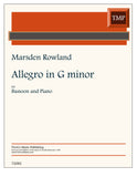 Rowland, Marsden % Allegro in G minor - BSN/PN