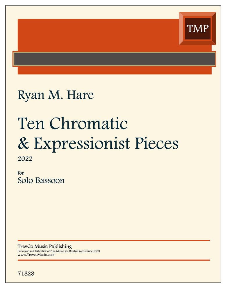 Hare, Ryan % Ten Chromatic and Expressionist Pieces - SOLO BSN
