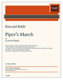 Rabb, Kincaid % Piper's March (score only) - WIND ENSEMBLE
