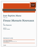 Masse, Jean-Baptiste % Douze Menuets Nouveaux (performance scores) - 2BSN