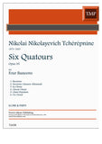 Tchérépnine, Nikolai Nikolayevich % Six Quatours, op. 35 (score & parts)- 4BSN