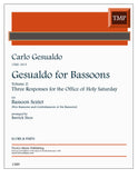 Gesualdo, Carlo % Gesualdo for Bassoon, V2: Three Responses for the Office of Holy Saturday (score & parts) - 5BSN/CBSN or 6BSN