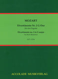 Mozart, Wolfgang Amadeus % Divertimento in G Major, K229, #2 (score & parts) - 3BSN