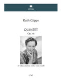 Gipps, Ruth % Quintet, op. 16 - OB/CL/VLN/VA/VC