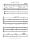 Bunch, Kenji % Summer Hours (score & parts) - WW5/PN