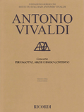 Vivaldi, Antonio % Concerto in C, F8 #4, RV 474 for bassoon & orchestra (score) - BSN/STGS