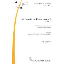 Venezia, Anna Bon di % Six Sonata da Camera, op. 1, vol. 2 - OB/PN