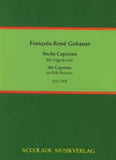 Gebauer, François René % Six Caprices for Solo Bassoon - SOLO BSN
