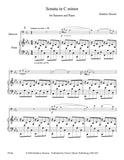 Maxam, Matthew % Sonata in c minor - BSN/PN