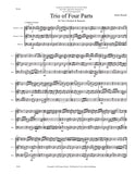 Kassal, James % Trio of Four Parts (sc/pts) - 2CL/BSN