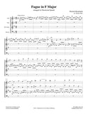 Buxtehude, Dieterich % Fugue in F Major (score & parts) - WW4