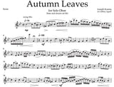 Kosma, Joseph % Autumn Leaves (Agrell) - SOLO OB