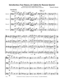 Weinstein, Michael H. % Introduction, Four Dances, and Codetta (score & parts) - 4BSN