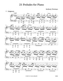 Newman, Anthony % 21 Preludes for Piano - PN SOLO [PDF]