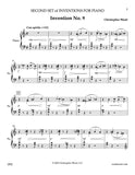 Weait, Christopher % Second Set of Inventions for piano solo - PN