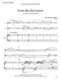 Griffith, John William II % From the Fire Tower (score & parts) - OB/VA/PN (PDF)