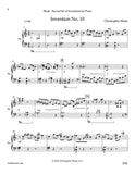 Weait, Christopher % Second Set of Inventions for piano solo - PN