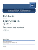Stamitz, Karl % Quartet in Eb Major, op. 8, #2 (score & parts) - OB/CL/BSN/HN