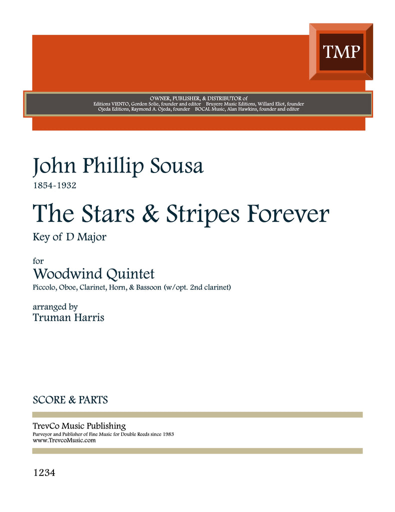 Sousa, John Philip % The Stars & Stripes Forever (in D Major) (score & parts) - WW5