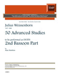 Weissenborn, Julius % 50 Duets on Advanced Studies (second bassoon part only) - 2BSN