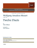 Mozart, Wolfgang Amadeus % 12 Duets (performance scores) - 2OB